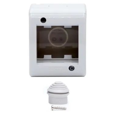 VIVA Коробка модульная настенная для электроустановочных изделий IP40 2 модуля