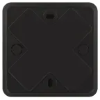 Распаячная коробка  BS-B-75-75-28 75х75х28мм без клеммы черная IP40 BS-B-75-75-28 | Б0061809 | ЭРА