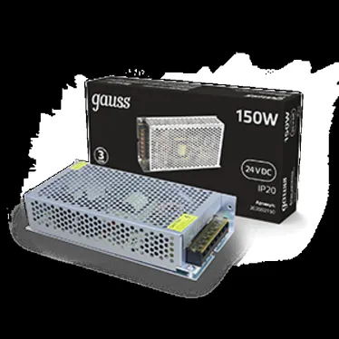 Блок питания для светодиодной ленты 150 Вт AC 100-264В Uвых 24В IP20 199х98х42мм Black Gauss