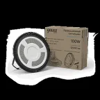 Светильник светодиодный промышленный ДСП 100 Вт 12000 лм 5000К AC 220В IP65 D230х88мм стекло угол 120 грд UFO Gauss