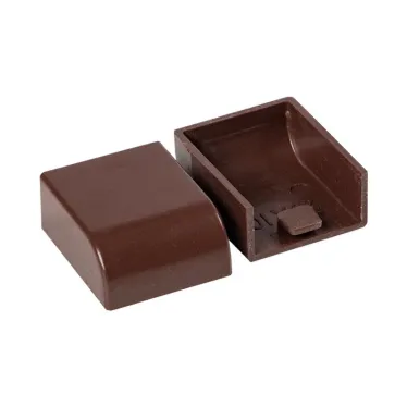 Заглушка (20х10) (4 шт) Plast под темное дерево