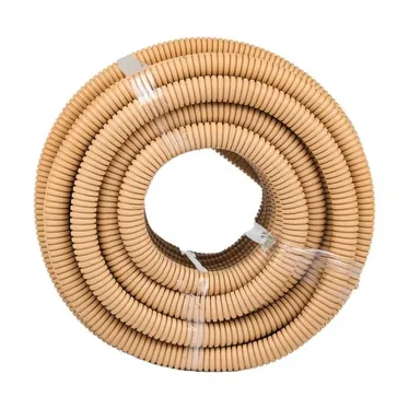 Труба гофрированная ПВХ с зондом под светлое дерево d25мм (25м) Plast PROxima