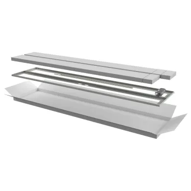 Дверь перфорированная двустворчатая для шкафа LINEA N 47U 600мм серая