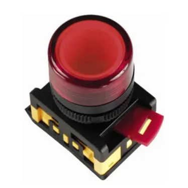 Лампа AL-22TE сигнальная красная с подсветкой неон 240В