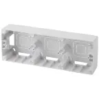 Коробка накладного монтажа 3 поста, Эра12, белый (5/50/400) 12-6103-01