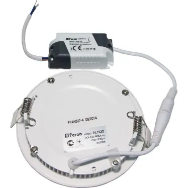 Светильник светодиодный ДВО-6w 6400K 490Лм slim белый