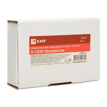 Сжим ответвительный (орех) У-731М (4-10 мм2, 1,5-10 мм2) розничный стикер StreamLine