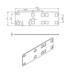 Кронштейн для крепления 19 дюймового и вертикального оборудования