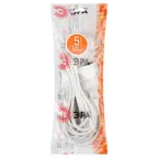 Удлинитель электрический с заземлением 1 розетка 5м ПВС 3x0,75мм2 10А UX-1е-5m ЭРА