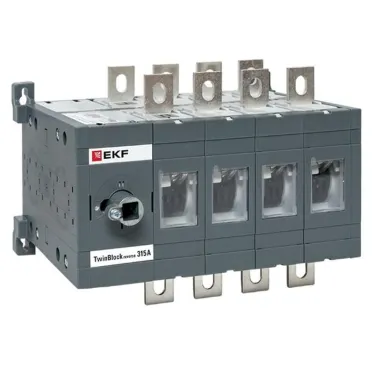 Рубильник 315A 4P реверсивный без рукоятки управления TwinBlock