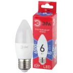 Лампа светодиодная LED B35-6W-865-E27 R (диод, свеча, 6Вт, хол, E27) (10/100/3500)
