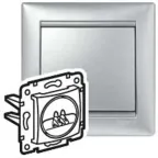 VALENA Розетка акустическая алюминий