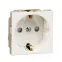 Altira Белый Розетка В45 с заземлением для кабель канала RAL9010 | RN16-113-BE | SE