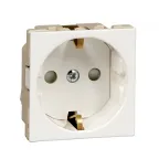 Altira Белый Розетка В45 с заземлением для кабель канала RAL9010 | RN16-113-BE | SE