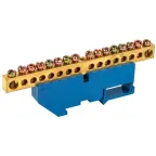 Шина N ноль на DIN-изоляторах ШНИ-8х12-16-Д-С