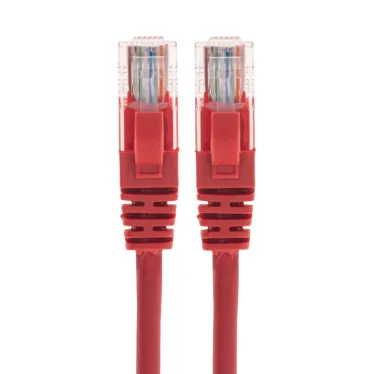 Патч-корд U/UTP, CAT 5e, RJ45-RJ45, 26AWG, LSZH, красный, 3м,
