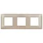 SKANDY Рамка 3-местная SK-F03Sa песочный IEK