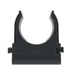 Держатель с защелкой д.20мм черный