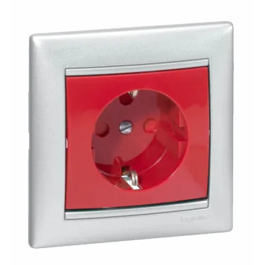 VALENA Рамка 1 пост горизонтальная алюминий