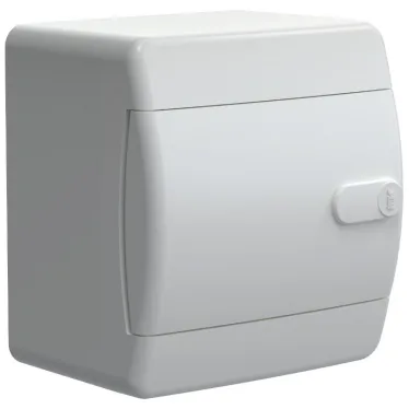 Корпус пластиковый навесной на 4 модуля ЩРН-П-4 IP41 UNION Compact белая дверь