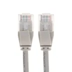 Патч-корд U/UTP CAT 6A (10G), RJ45-RJ45, 28AWG, LSZH, серый, 1м,