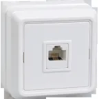 ОКТАВА Розетка телефонная бежевая