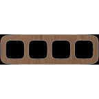 Valena ALLURE Рамка 4 поста орех универсальная