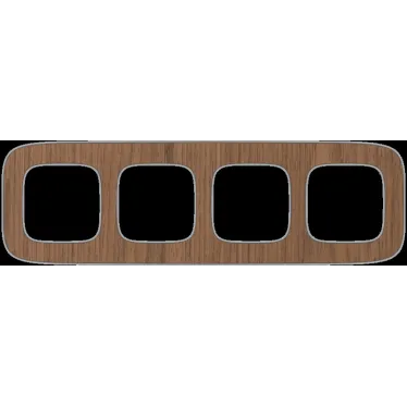 Valena ALLURE Рамка 4 поста орех универсальная