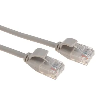 Патч-корд U/UTP CAT 6A (10G), RJ45-RJ45, 28AWG, LSZH, серый, 1м,