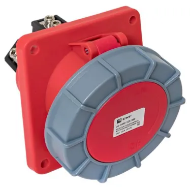 Розетка стационарная внутренняя угловая 4442 3Р+РЕ 125А 380В IP67 PROxima