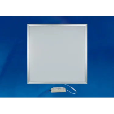 Светильник светодиодный ультатонкая панель 595х595х8мм 42Вт 3600Лм 6500K ULP-6060-42W/DW EFFECTIVE SILVER серебро с б/п | UL-00001793 | Uniel