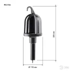 Светильник переносной WLX-5м под лампу E27 60Вт 5м IP20