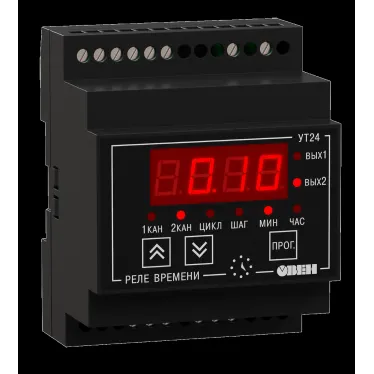 Микропроцессорное реле времени двухканальное УТ24-Д.Р | 21641 | ОВЕН