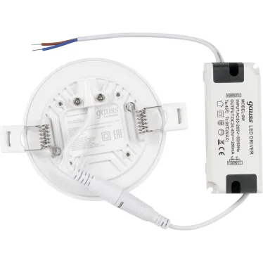 Встраиваемый светильник Frameless круг 9W 4000K 1/60 | 967511209 | Gauss