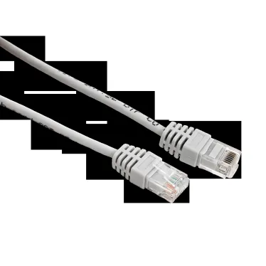 Патч-корд TERACOM Cat.5E (1Гбит/с) неэкранированный UTP оболочка PVC серый (0.5м)