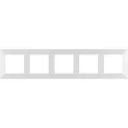 Valena LIFE Рамка 5 постов белая универсальная