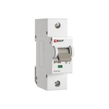 Автоматический выключатель ВА 47-125 1P 100А (D) 15кА PROxima