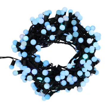 Гирлянда "Мультишарики" Ø17,5мм, 20 м, черный ПВХ, 200 диодов, цвет синий | 303-503 | NEON-NIGHT