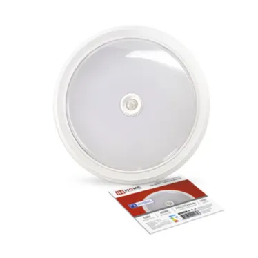 Светильник светодиодный СПБ-2Д-КРУГ 14Вт 230В 4000К 1100лм 210мм с настраиваемым датчиком белый | 4690612020693 | IN HOME