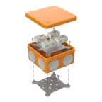 Коробка огнестойкая разветвительная для о/п двухкомпонентная 60-0300-FR6.0-4-8-Р Е15-Е60 100х100х50
