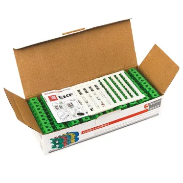 Клемма винтовая JXB- 6мм.кв зеленая