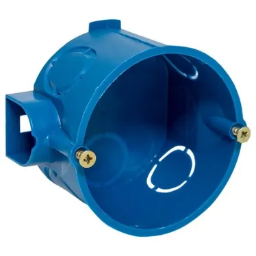 Коробка установочная КМТ-010-002 для твердых стен 60х40 полипропилен синяя IP20 PROxima