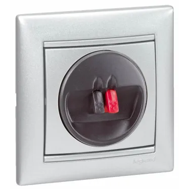 VALENA Рамка 1 пост горизонтальная алюминий