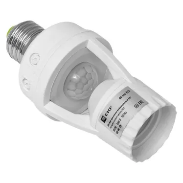 ИК датчик движения E27 60Вт 360гр. до 7м IP20 PROxima