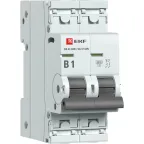 Автоматический выключатель ВА 47-63N 2P 1А (B) 6кА PROXIMA