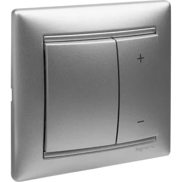 VALENA Рамка 1 пост горизонтальная алюминий