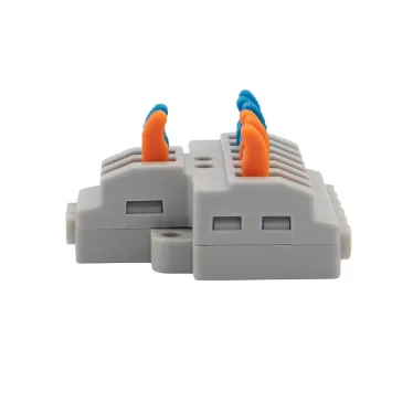 Клемма СМК 2х3 проходная разветвительная 2 полюса, с монтажной площадкой (1 ввод, 3 вывода на полюс), (5 шт./уп.), REXANT