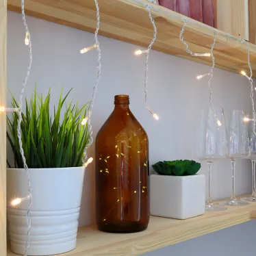 Гирлянда Айсикл (бахрома) светодиодная, 1,8 х 0,5 м, прозрачный провод, 230 В, диоды ТЕПЛЫЙ БЕЛЫЙ | 255-016 | NEON-NIGHT