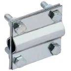 Зажим заземления крестообразный стержень-стержень оцинкованная сталь