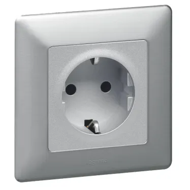 Valena IN MATIC Розетка силовая 2К 16А 250В со шторками безвинтовые зажимы